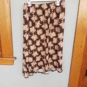 vintage cottage core floral skirt size xl